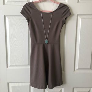 AEO taupe short sleeve mini dress size 0
